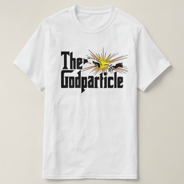 Higgs Boson Guds-partikeln - Rolig Fysik Nörd Tee Shirt (Design framsida)