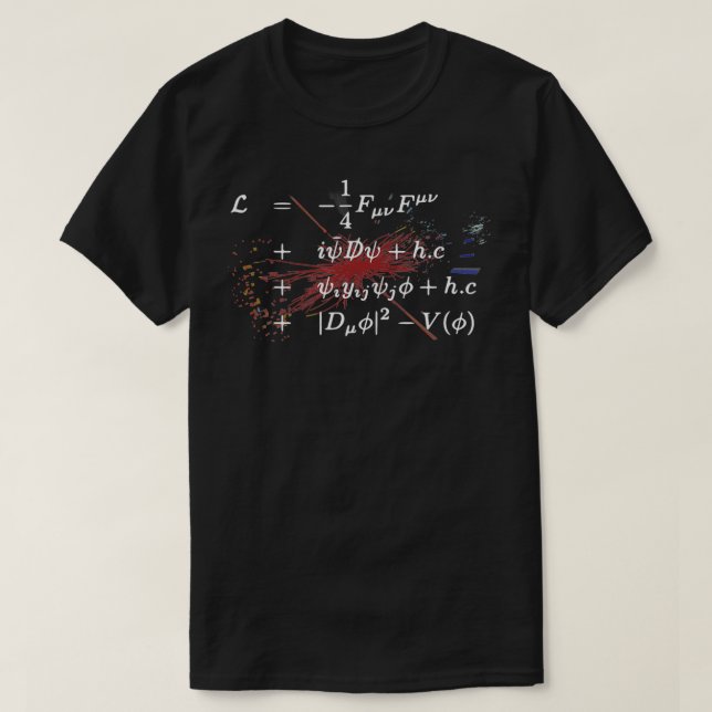 Higgs Boson Lagrangian Teoretical Physics Standar T Shirt (Design framsida)