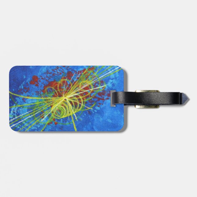 Higgs Boson Luggage Tag Bagagebricka (Baksida Vågrät)