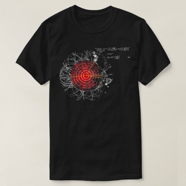 Higgs Boson Particle Physics Universiteten T Shirt (Design framsida)
