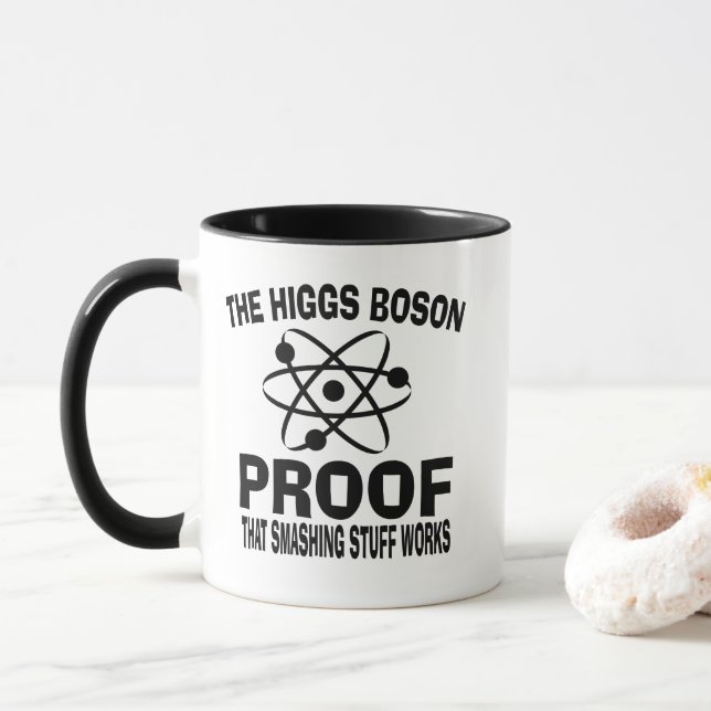 Higgs Boson Smash Saker Works Mugg (Med munk)