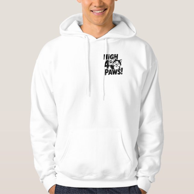 High 4 Paws Cat Hoodie (Framsida)