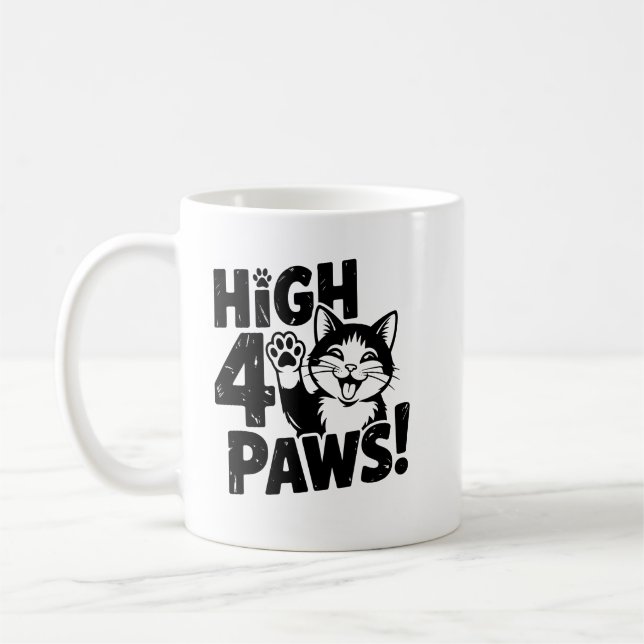 High 4 Paws Cat Kaffemugg (Vänster)