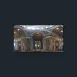 High Alter Saint Peter Basilica Baldacchino Canvastryck<br><div class="desc">Höga alter eller papal alter av Saint Peter's Basilica och Baldacchino (canopy) Vatican</div>