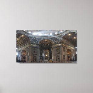 High Alter Saint Peter Basilica Baldacchino Canvastryck