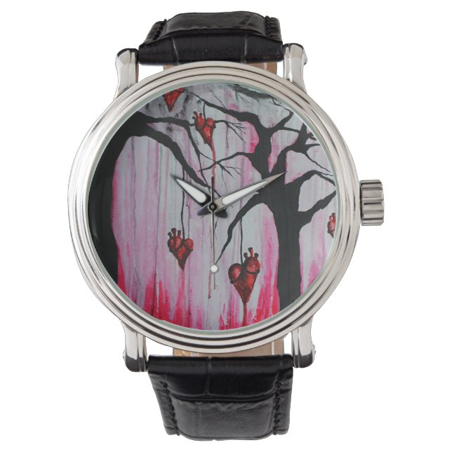 High and Dry Heart Träd Original Art Watch Armbandsur (Framsida)