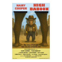 High Baboon Movie Parodi Fototryck