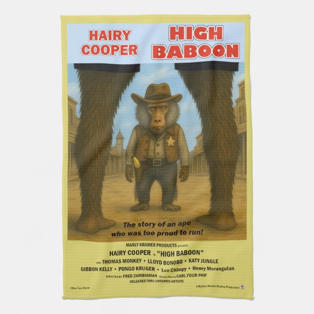 High Baboon Movie Parodi Kökshandduk (Vertikal)