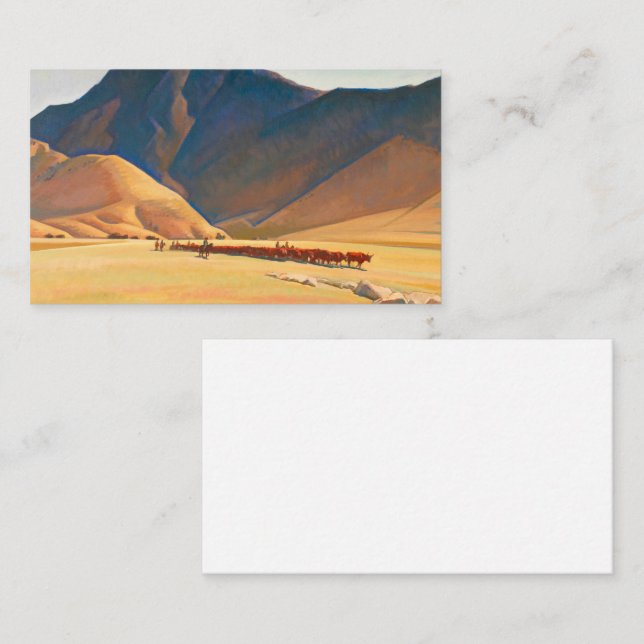 High Backe of Tehachapi, 1936 av Maynard Dixon Visitkort (Fram/baksida)