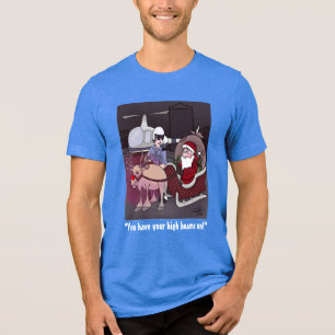 High Beams Manar blå Tri-Blend T-Shirt