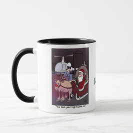 High Beams Santa Mugg med text