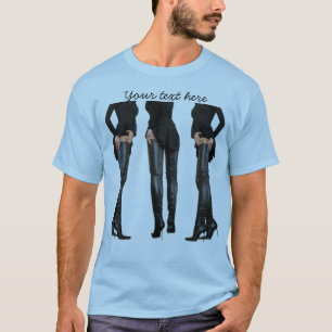 High Boot Models Thigh T Shirt