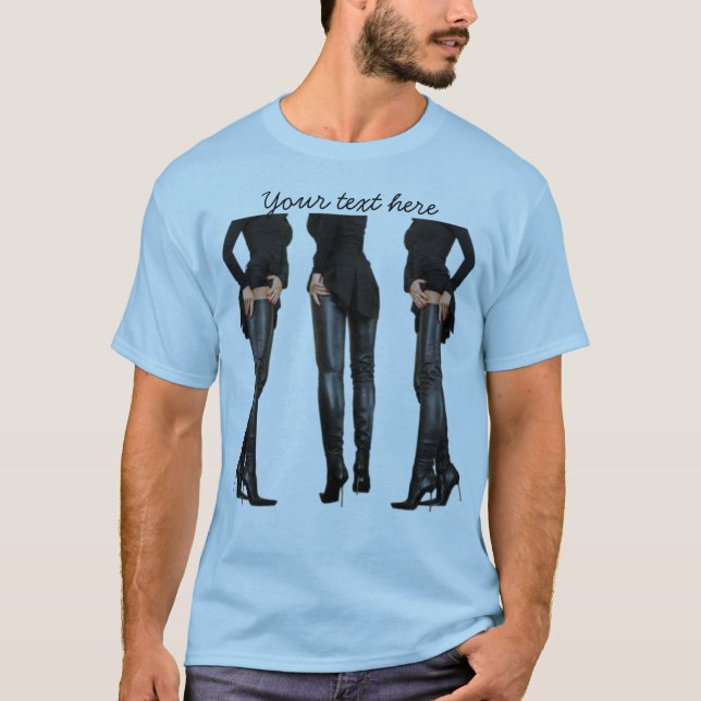 High Boot Models Thigh T Shirt (Framsida)