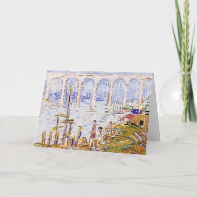 High Bridge Harlem River | George Luks Kort (Framsida)