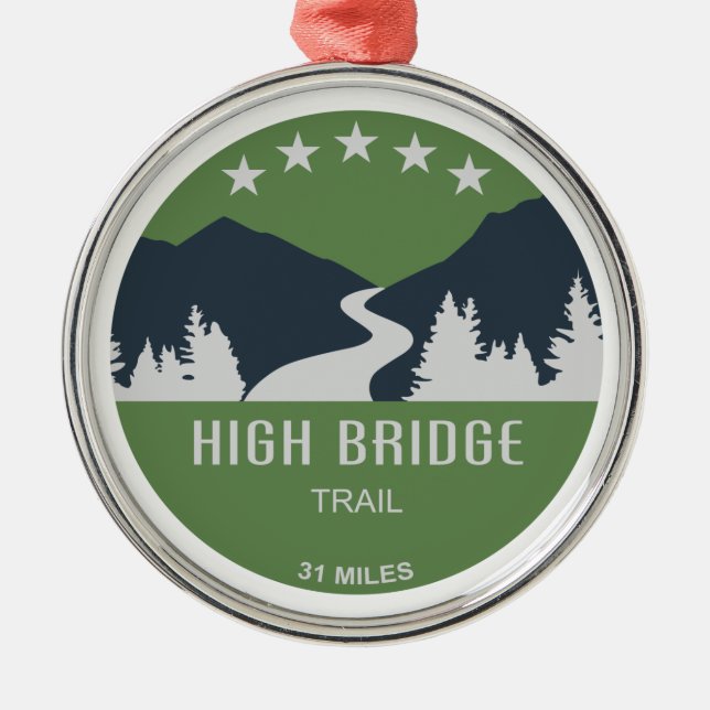 High Bridge Trail Julgransprydnad Metall (Framsidan)