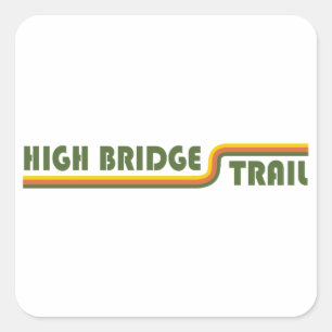 High Bridge Trail Virginia Fyrkantigt Klistermärke