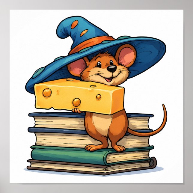 High-Contrast Pop Art: Mirthful Mouse Poster (Framsidan)