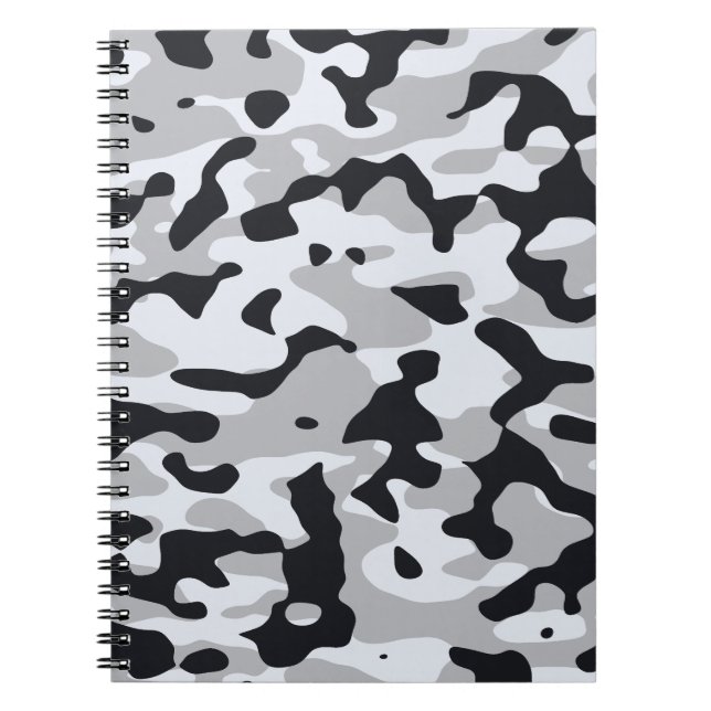 High contrast urban camouflage anteckningsbok (Framsidan)