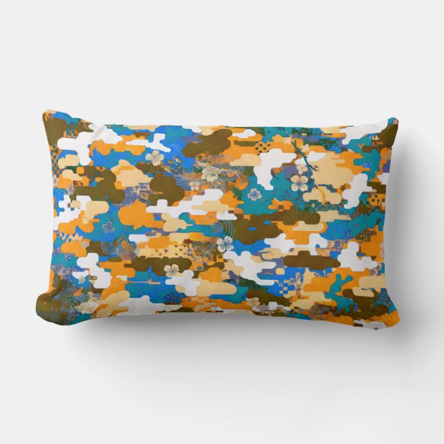 High-contrast Urban Digital Camouflage Pattern  Lumbarkudde (Framsida)
