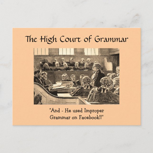 High Court of Grammar - Postcards Vykort (Framsida)