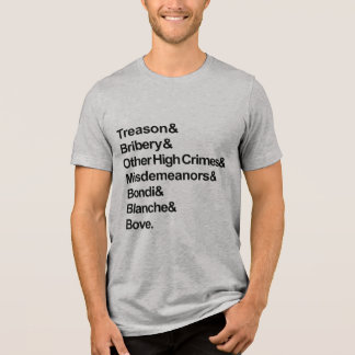 High Crimes & Misdemeanors - Impeach Bondi Blanche T Shirt