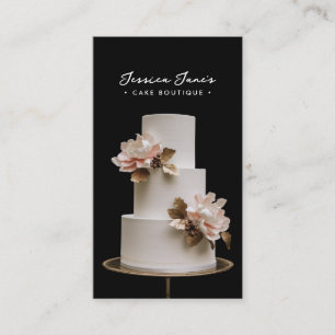 High-End Cakes/Boutique Bakery Anpassningsbar Phot Visitkort