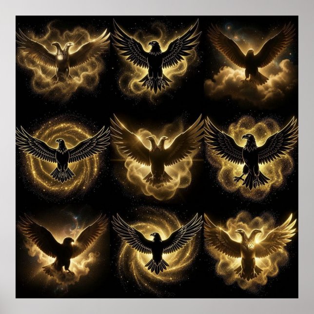  High-End Celestial Dust Illyrian Eagle Suverän  Poster (Framsidan)