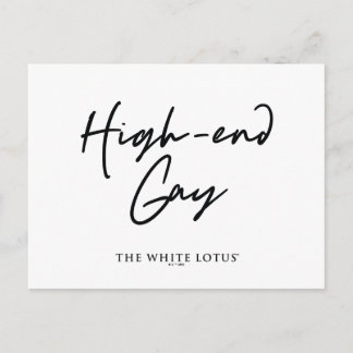 High-End Gay - den vita Lotus Vykort