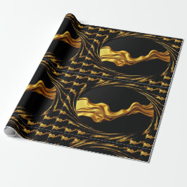 High-End Gifting: Full Liquid Gold Black Monochrom Presentpapper