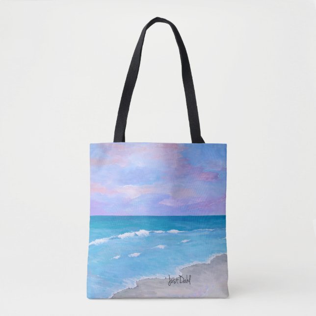 High-end Sunset Beach Tote Tygkasse (Framsida)