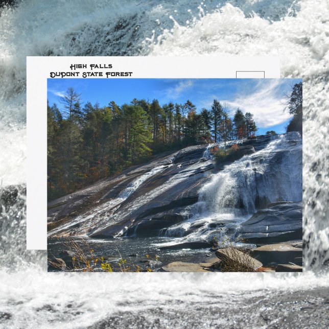 High Falls DuPont State Forest NC-foto Vykort (Skapare uppladdad)