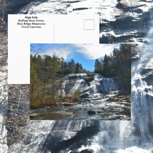 High Falls Waterfall DuPont State Forest NC Vykort
