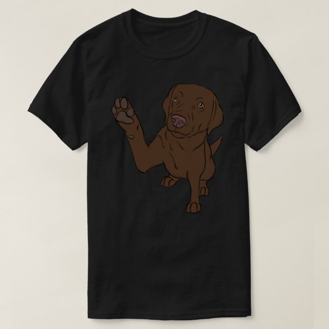 High Fem Chocolate Labrador Classic T-Shirt.png T Shirt (Design framsida)