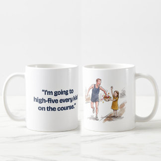 High Five Varje Kid Rolig Maratonlöpare Kaffemugg
