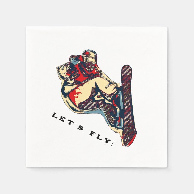 High Flyer-Snowboarding Fool Pappersservett (Framsidan)