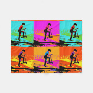 High Flying Scooter Tricks - Stunt Scooter Rider Fleecefilt