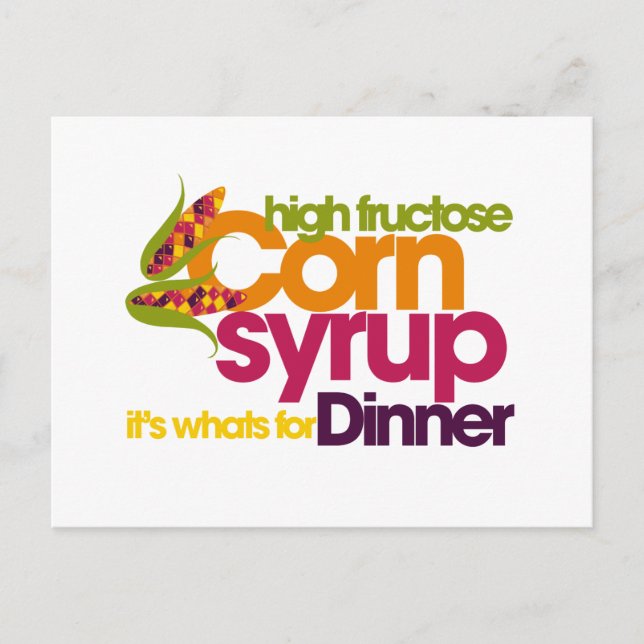 High Fructose Maj Syrup Vykort (Framsida)