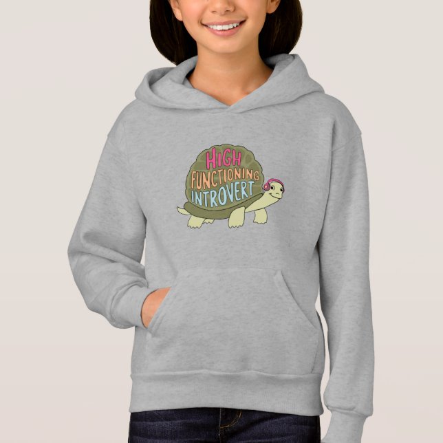 High-Function Introvert Turtle T Shirt (Framsida)
