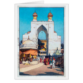 High Grind i Ajmer Sharif Dargah, Hiroshi Yoshida Hälsningskort