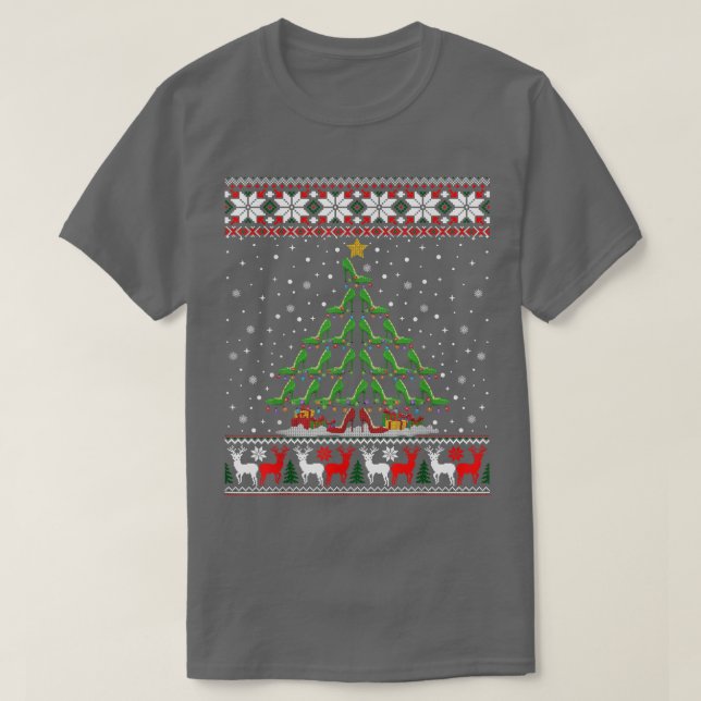 High Heel Julgran Ugly Julafton Sweater T Shirt (Design framsida)