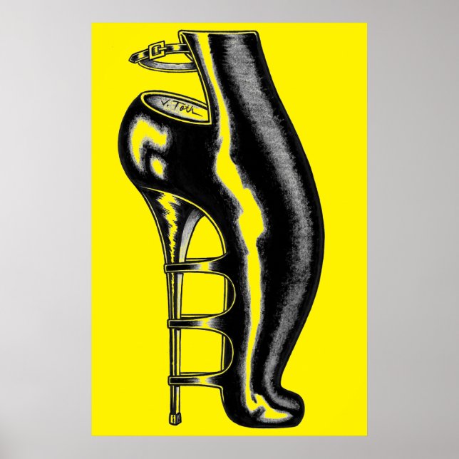 High Heeled Rubber Boot Poster (Framsidan)