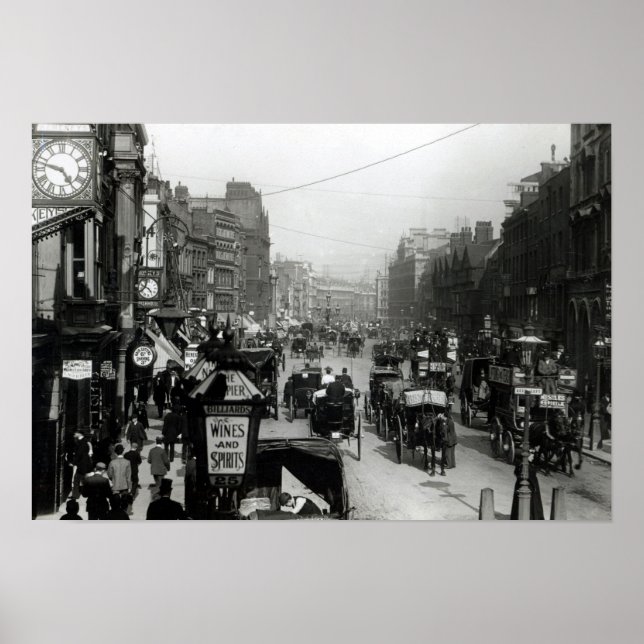 High Holborn, London, c.1890 Poster (Framsidan)