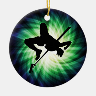 High Jump Silhouette, Coola Julgransprydnad Keramik