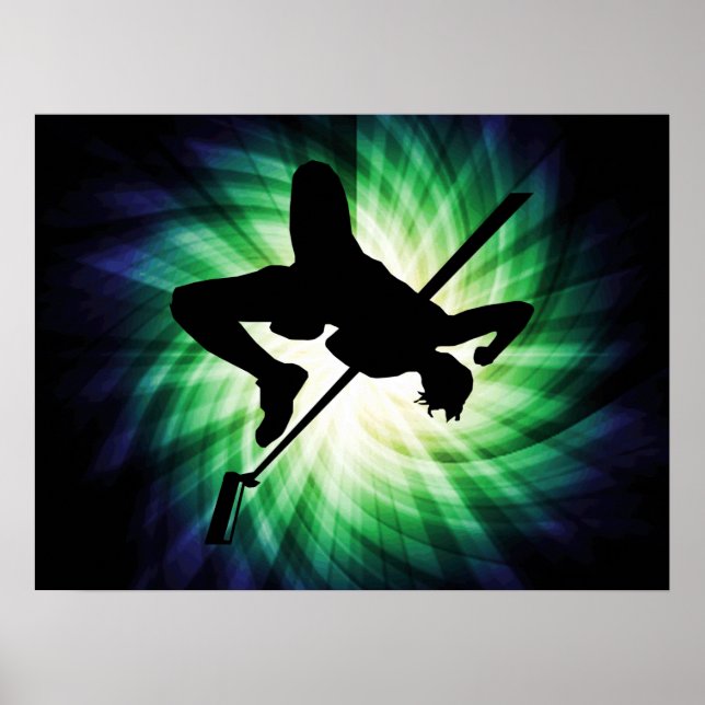 High Jump Silhouette, Coola Poster (Framsidan)