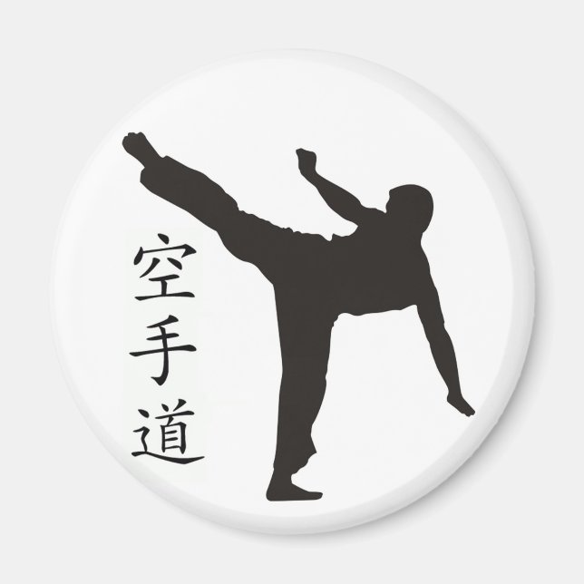 High Kick/Karate Kanji Magnet (Framsidan)