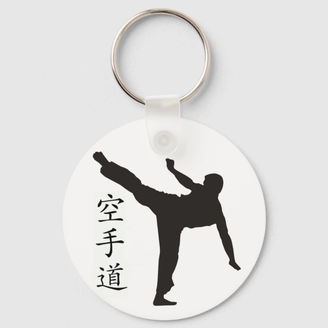 High Kick/Karate Kanji Nyckelring (Framsida)