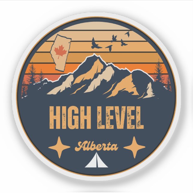 High Level, Alberta Klistermärken (Framsida)