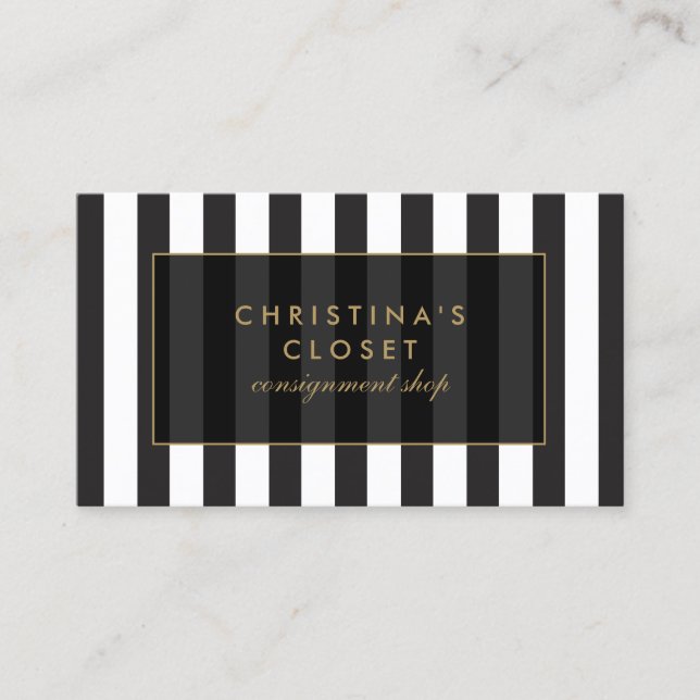 High Mode Consignation, Boutique-Affärskortet Visitkort (Framsida)