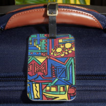 High Noon-Hand-målad modern Art