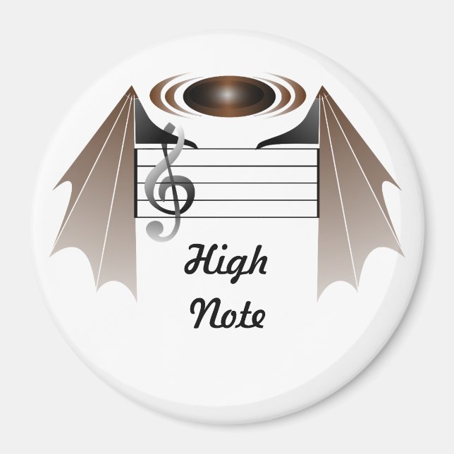 High Note Fladdermus Favorite Sång Magnet (Framsidan)
